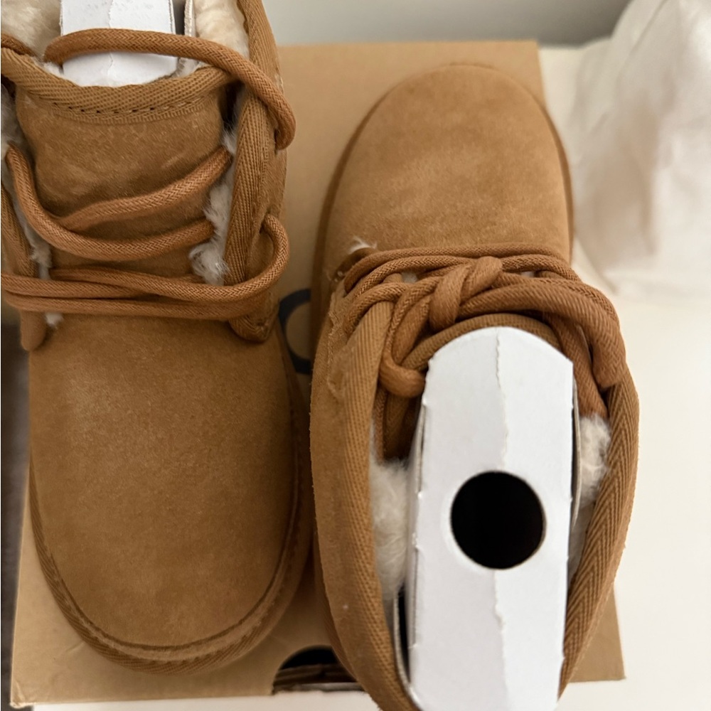 UGG Tan Casual Suede Boots Ankle Height